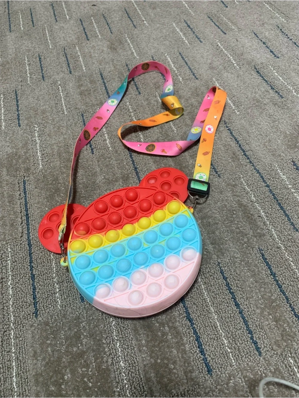 Kids Rainbow Pop-It Crossbody Bag - Multicolor